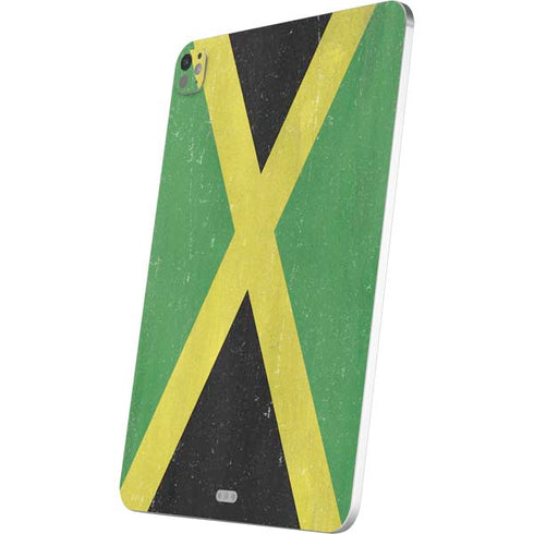 Jamaica Flag Distressed iPad Pro 13in M4 (2024) Skin