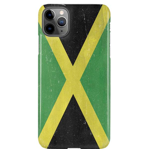 Jamaica Flag Distressed iPhone Cases