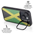 Jamaica Flag Distressed iPhone 15 Plus Kickstand Case