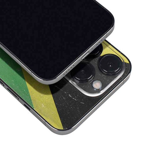 Jamaica Flag Distressed iPhone 15 Pro Max Skin
