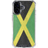 Jamaica Flag Distressed iPhone 16 Clear Case