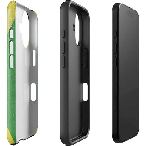 Jamaica Flag Distressed iPhone 16 Impact Case