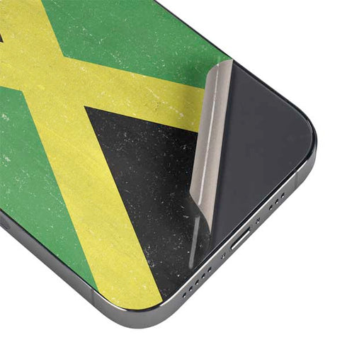 Jamaica Flag Distressed iPhone 16 Pro Max Skin