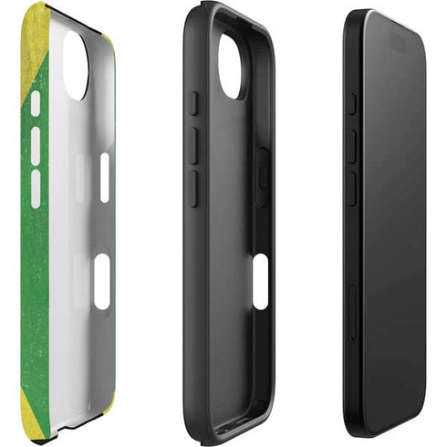 Jamaica Flag Distressed iPhone 16e Impact Case