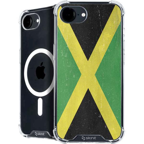 Jamaica Flag Distressed iPhone 16e MagSafe Case