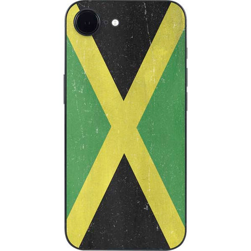Jamaica Flag Distressed iPhone 16e Skin