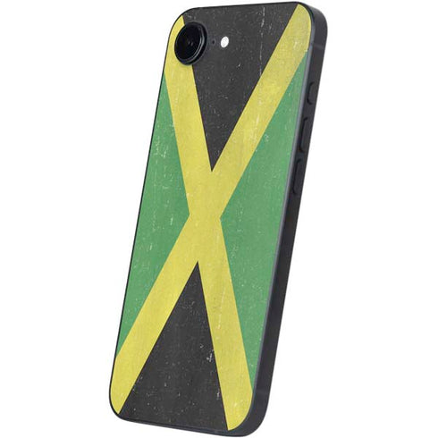 Jamaica Flag Distressed iPhone 16e Skin