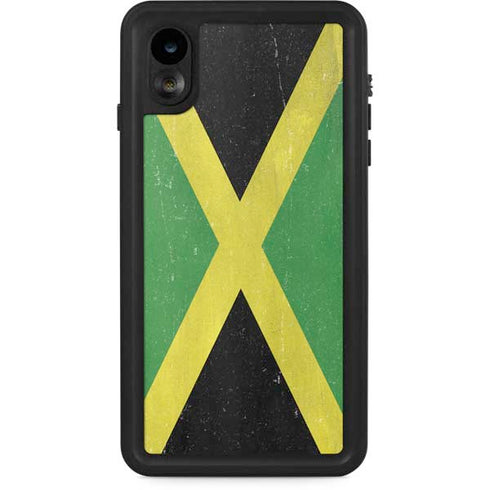 Jamaica Flag Distressed iPhone Cases