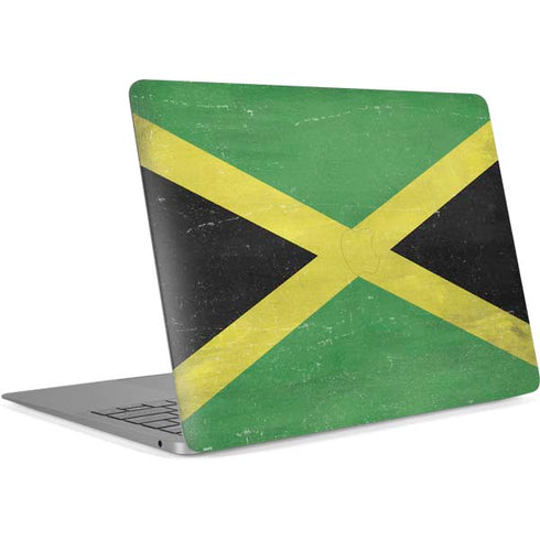 Jamaica Flag Distressed Apple MacBook Air Skin