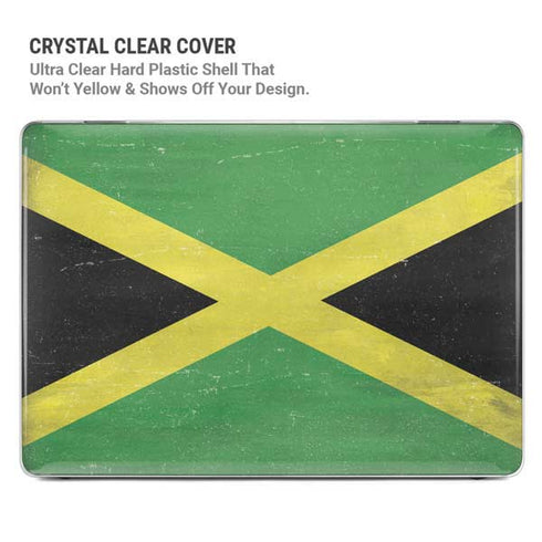 Jamaica Flag Distressed MacBook Cases