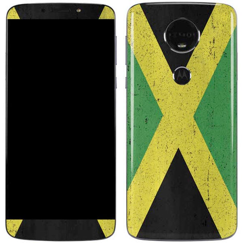 Jamaica Flag Distressed Moto E5 Plus Skin