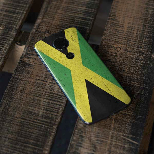 Jamaica Flag Distressed Moto E5 Plus Skin