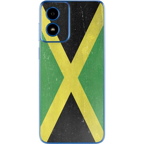 Jamaica Flag Distressed Moto G Play 4G (2024) Skin