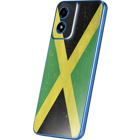 Jamaica Flag Distressed Moto G Play 4G (2024) Skin