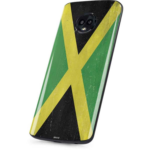 Jamaica Flag Distressed Moto G6 Skin