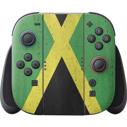 Jamaica Flag Distressed Nintendo Switch 2 (2025) Joy-Con Controller Skin