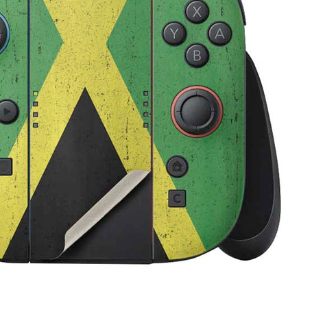 Jamaica Flag Distressed Nintendo Switch 2 (2025) Joy-Con Controller Skin