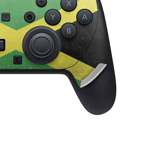 Jamaica Flag Distressed Nintendo Switch 2 (2025) Pro Controller Skin
