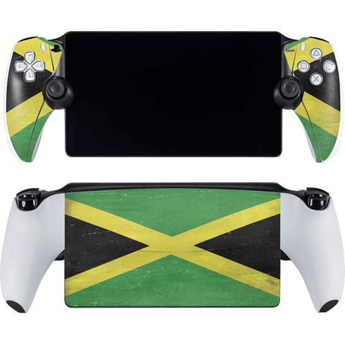 Jamaica Flag Distressed PlayStation Portal Remote Player Skin