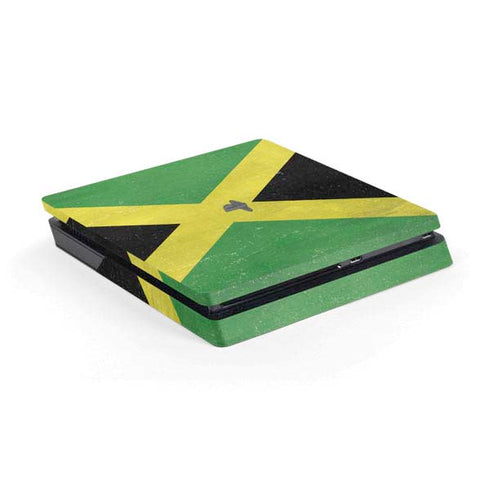 Jamaica Flag Distressed PS4 Slim Skin