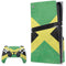 Jamaica Flag Distressed PS5 Pro Disk Bundle Skin