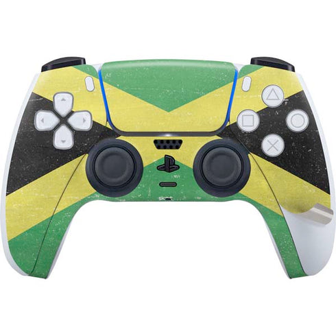 Jamaica Flag Distressed PS5 Pro Disk Bundle Skin