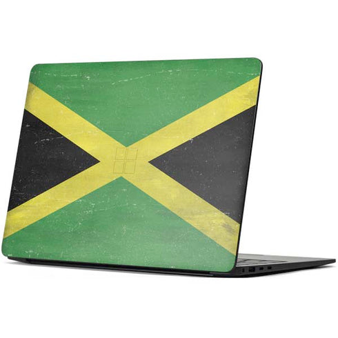 Jamaica Flag Distressed Surface Laptop 7 13.8in Skin