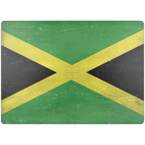Jamaica Flag Distressed Surface Laptop 7 13.8in Skin