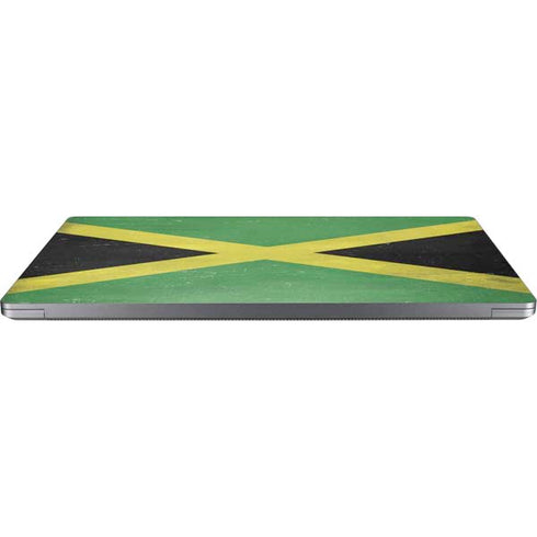 Jamaica Flag Distressed Laptop Skins