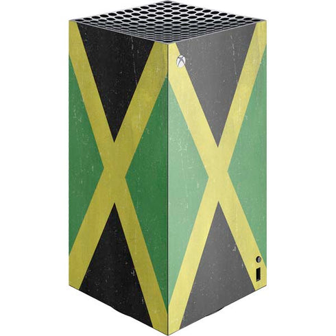 Jamaica Flag Distressed XBox Series X Digital Edition Console Skin