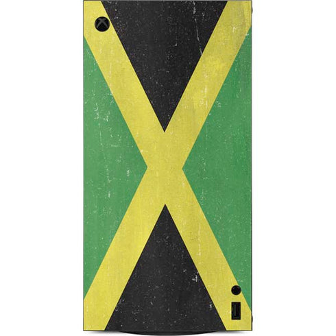 Jamaica Flag Distressed XBox Series X Digital Edition Console Skin