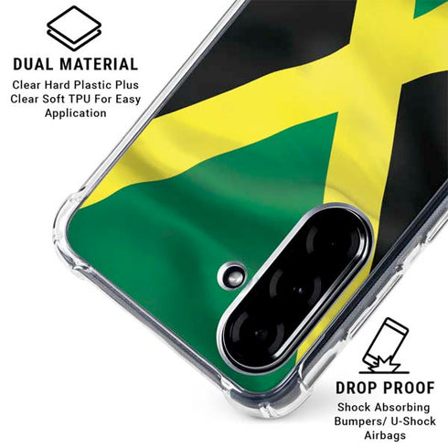 Jamaica Flag Galaxy A36 5G Clear Case