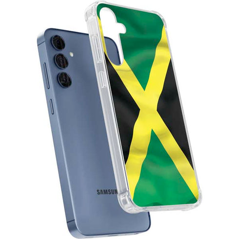Jamaica Flag Galaxy A55 5G Clear Case