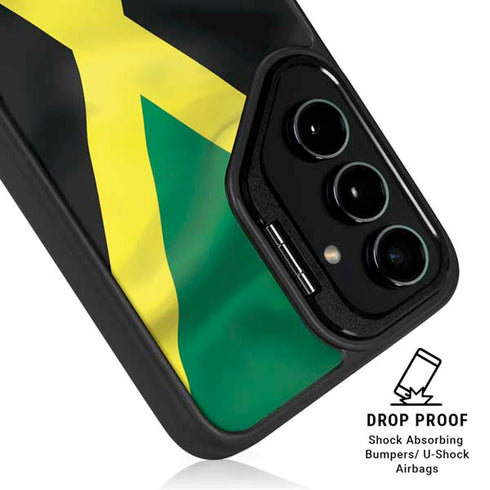 Jamaica Flag Galaxy S24 FE Kickstand Case