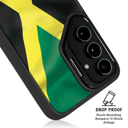 Jamaica Flag Galaxy S25 Kickstand Case