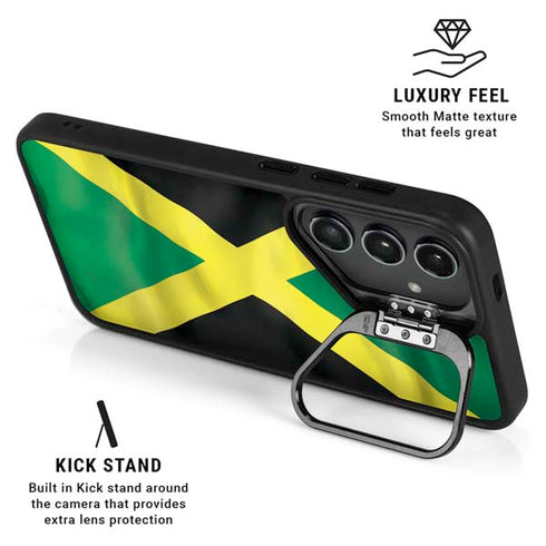 Jamaica Flag Galaxy S25 Plus Kickstand Case