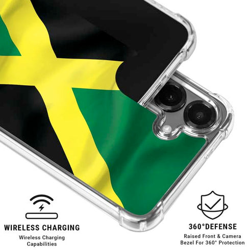 Jamaica Flag Galaxy S26 Clear Case