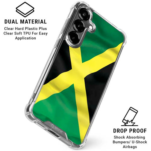Jamaica Flag Galaxy S26 Clear Case