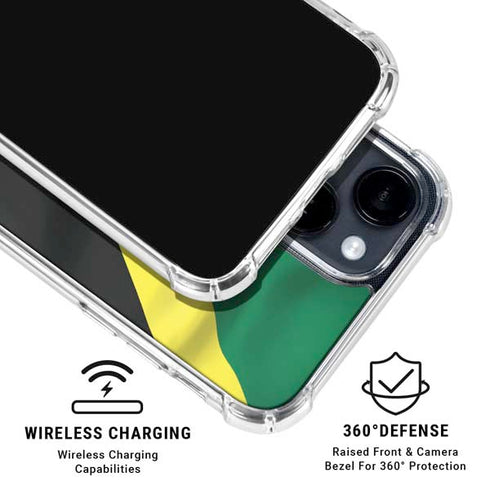 Jamaica Flag iPhone 15 Clear Case