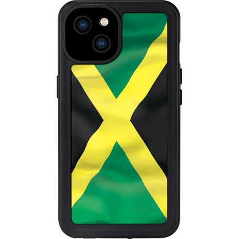 Jamaica Flag iPhone 15 Plus Waterproof Case
