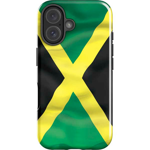 Jamaica Flag iPhone 16 Plus Impact Case