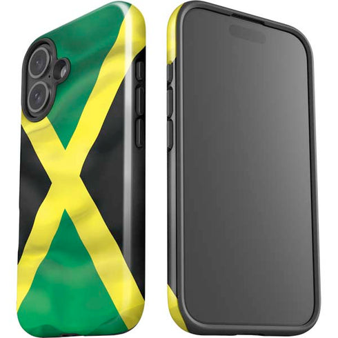Jamaica Flag iPhone 16 Plus Impact Case