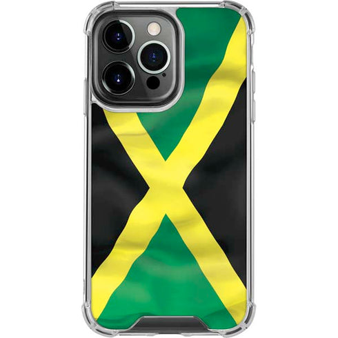 Jamaica Flag iPhone 16 Pro Clear Case