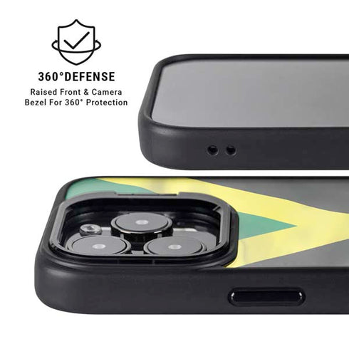 Jamaica Flag iPhone 16 Pro Max Kickstand Case