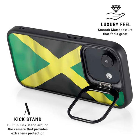 Jamaica Flag iPhone 16e Kickstand Case