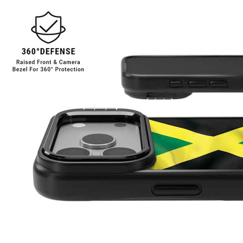 Jamaica Flag iPhone 17 Pro Kickstand Case