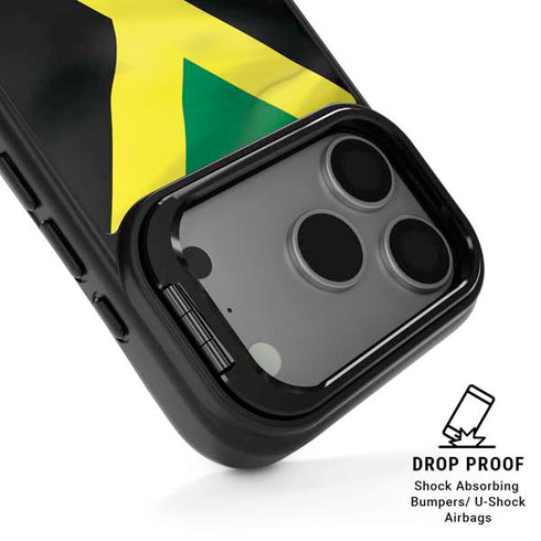 Jamaica Flag iPhone 17 Pro Kickstand Case