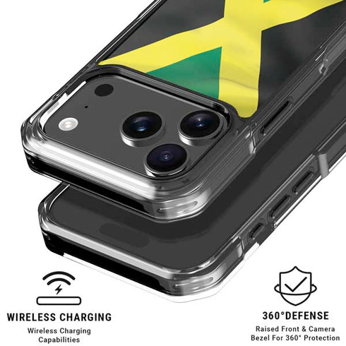 Jamaica Flag iPhone 18 Pro Clear Case