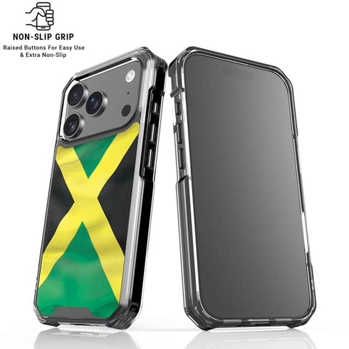 Jamaica Flag iPhone 18 Pro Clear Case