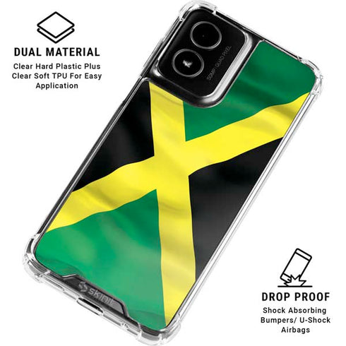 Jamaica Flag Moto G Power 5G (2024) Clear Case